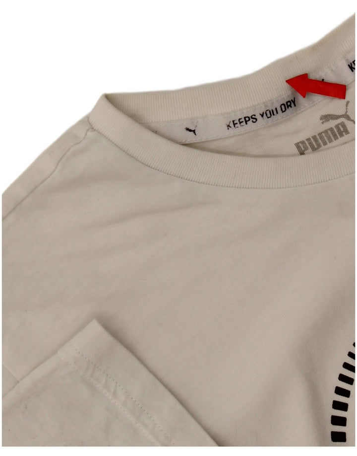 Tricou grafic Puma pentru băieți Top 15-16 ani alb