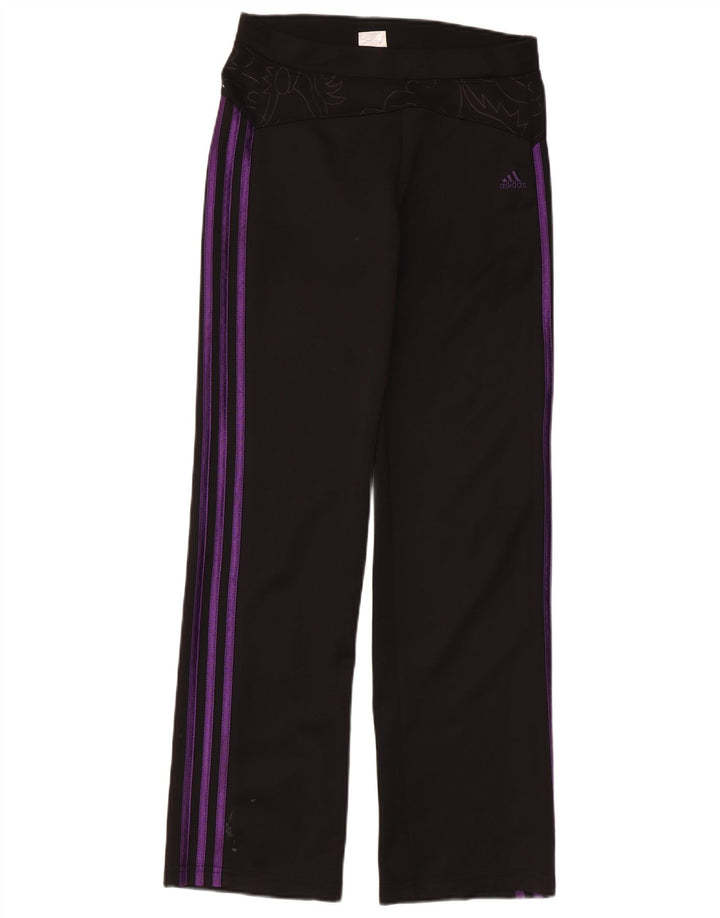 Leggings cu grafic pentru femei Adidas UK 14 Poliester negru mare