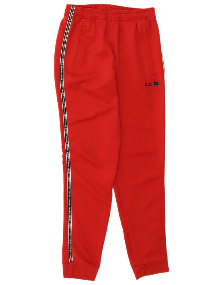 Pantaloni de trening ADIDAS Climalite Graphic pentru bărbați Pantaloni de jogging Bumbac roșu mic