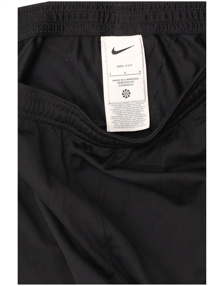 Pantaloni de trening NIKE Dri Fit pentru femei UK 14 Poliester negru mare