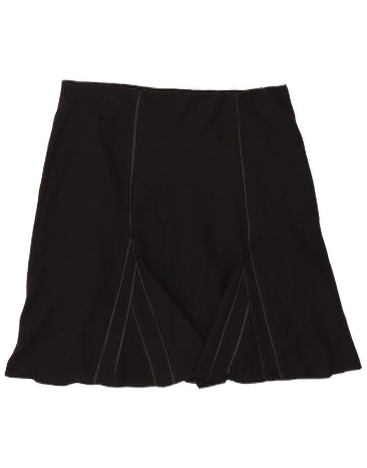 Fustă A-Line pentru femei Marks & Spencer UK 18 XL W40 Poliester negru
