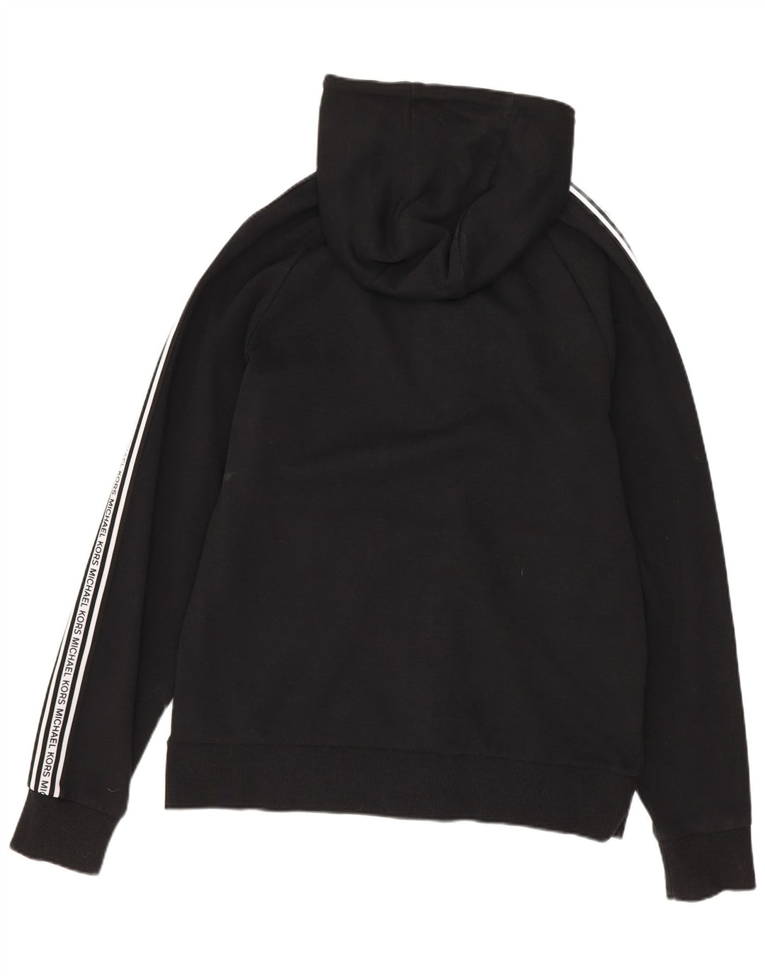 MICHAEL KORS Pulover cu capotă cu fermoar grafic pentru bărbați, mic, negru