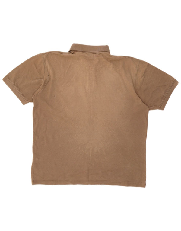Tricou polo Jack Wolfskin pentru bărbați UK 40/42 mare, bej, bumbac