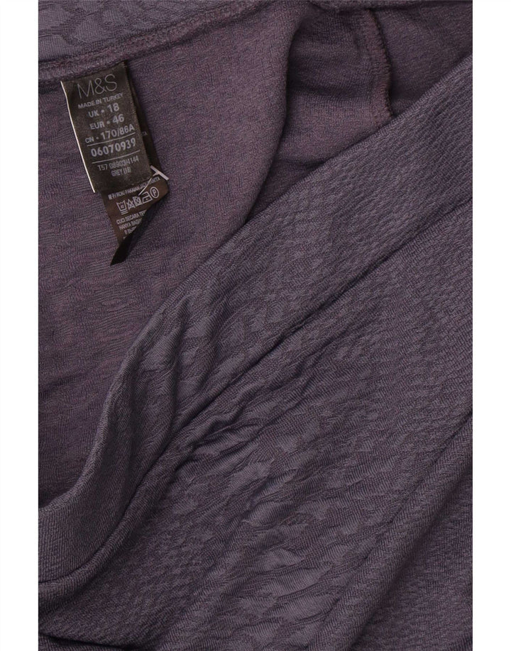 Fusta creion pentru femei Marks & Spencer UK 18 XL W36 poliester gri
