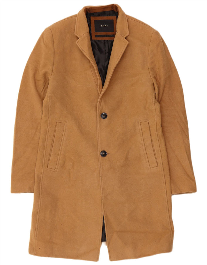 Pardesiu pentru bărbați Zara UK 38 Medium Beige Lână