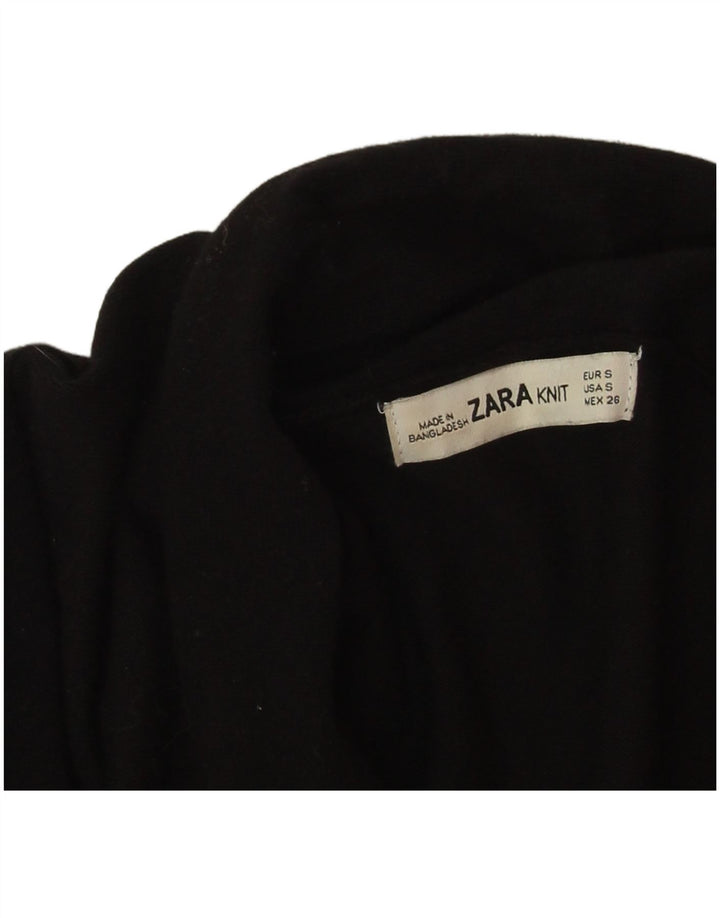 Pulover cardigan deschis supradimensionat pentru femei Zara UK 10 Mic Negru