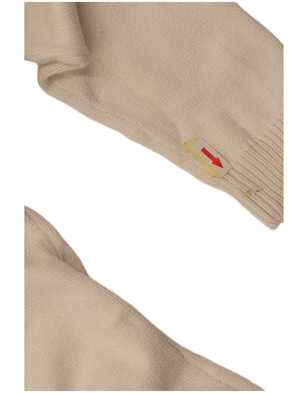 Pulover pentru femei Ralph Lauren, cu gât cu nasturi, UK 14, bumbac alb mediu