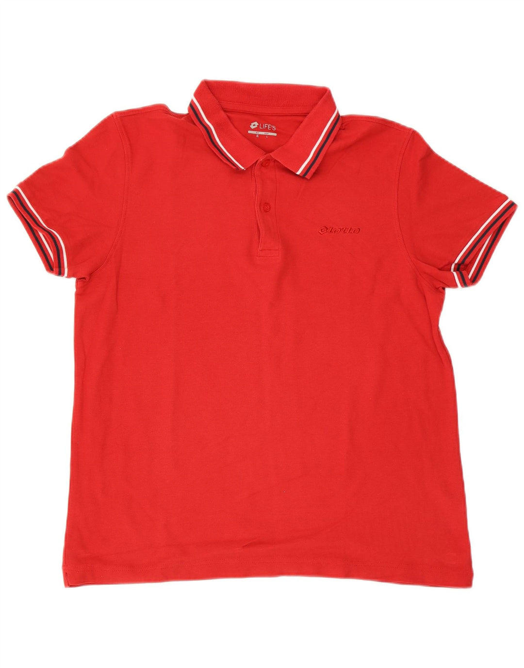 Tricou polo pentru bărbați Lotto, bumbac roșu mare