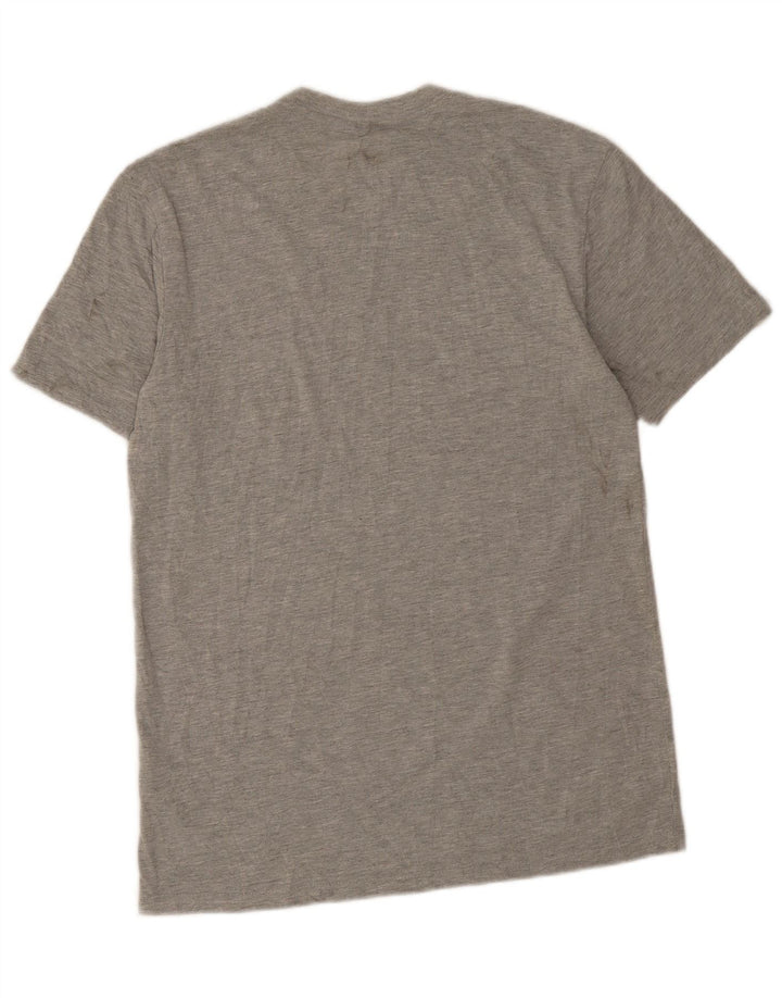 Tricou grafic pentru bărbați Adidas Top Mediu Gri din poliester cu pete
