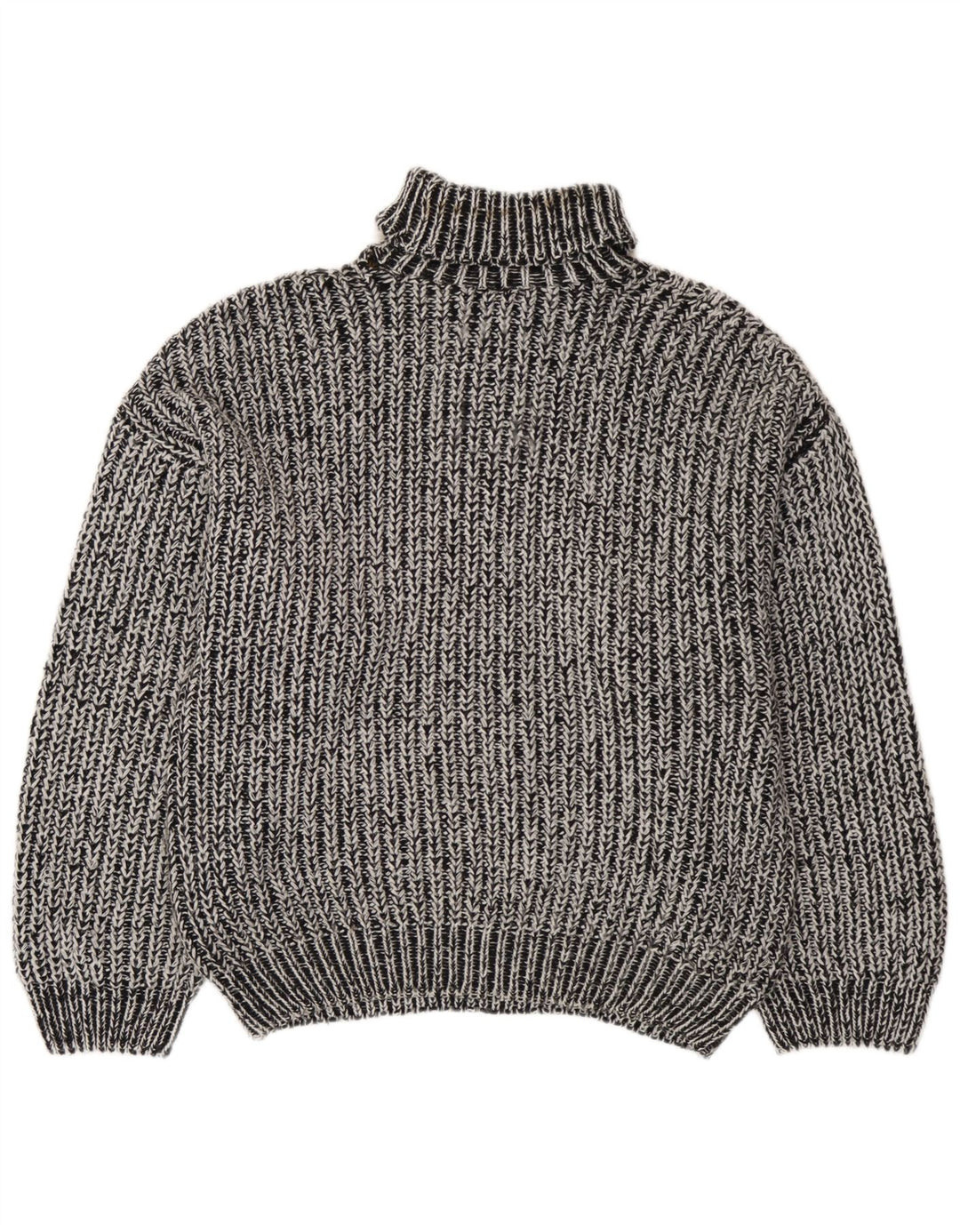 Pulover vintage pentru bărbați cu gât rulat, XL, gri
