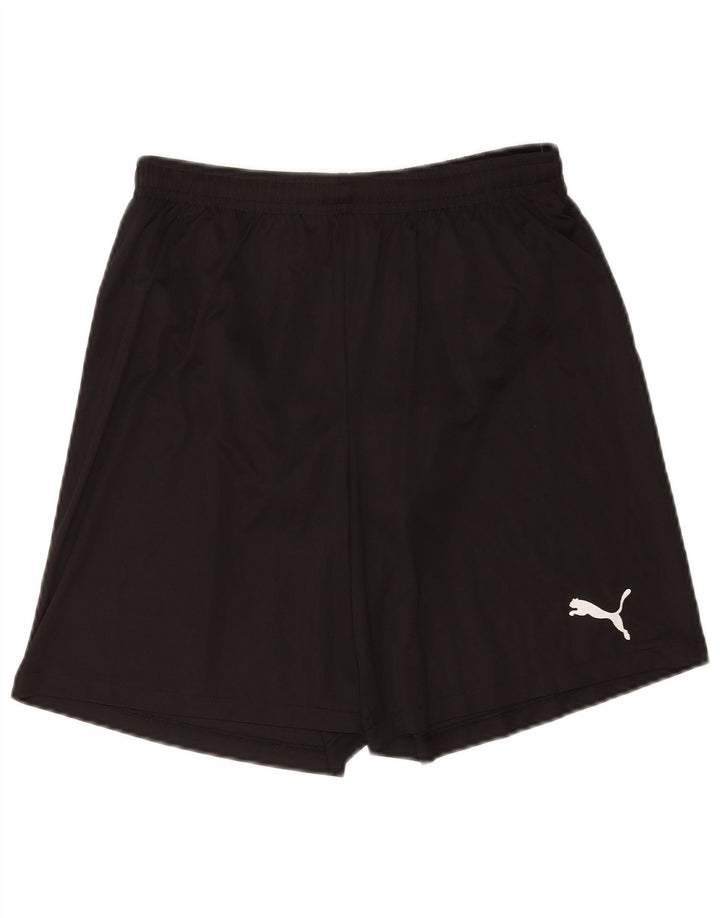 Pantaloni scurți sport Puma pentru bărbați, poliester mediu negru