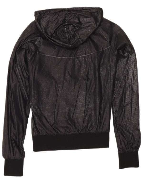 Jachetă de vânt cu glugă Nike pentru femei UK 10, nailon, albastru bleumarin mic