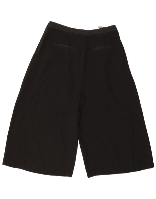 Topshop Bermudă pentru femei cu talie înaltă și picioare largi UK 10 Small W28 Black