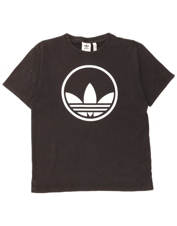 Tricou grafic Adidas pentru bărbați Top mediu negru bumbac