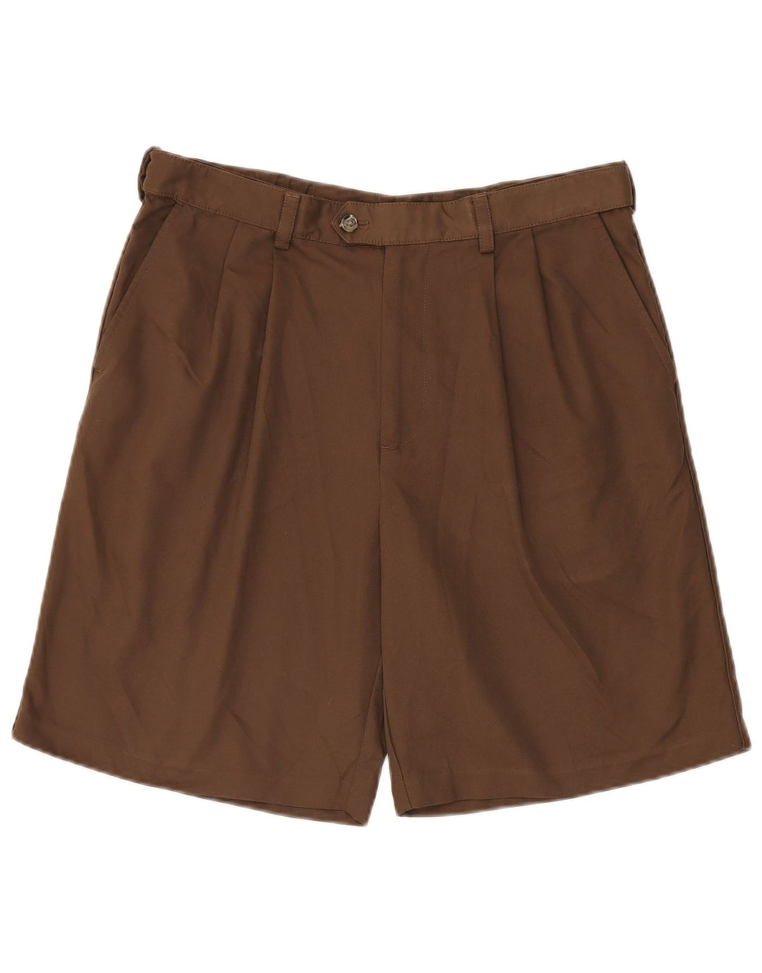 Pantaloni scurți chino pegged IZOD pentru bărbați W34 poliester maro mare