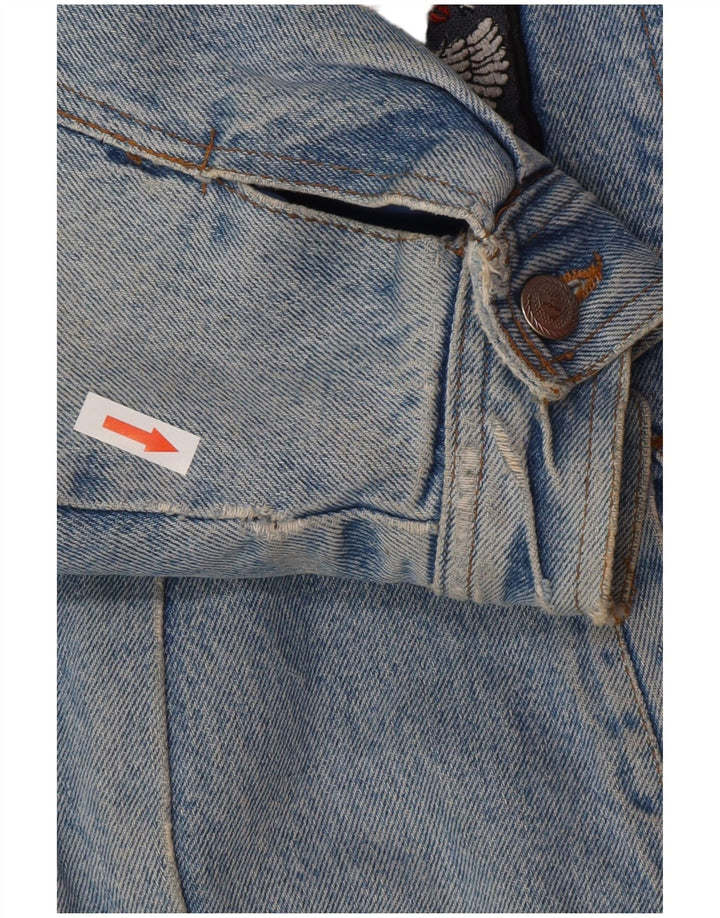 POP 84 Jachetă pentru bărbați din denim Sherpa UK 38 Medium Blue