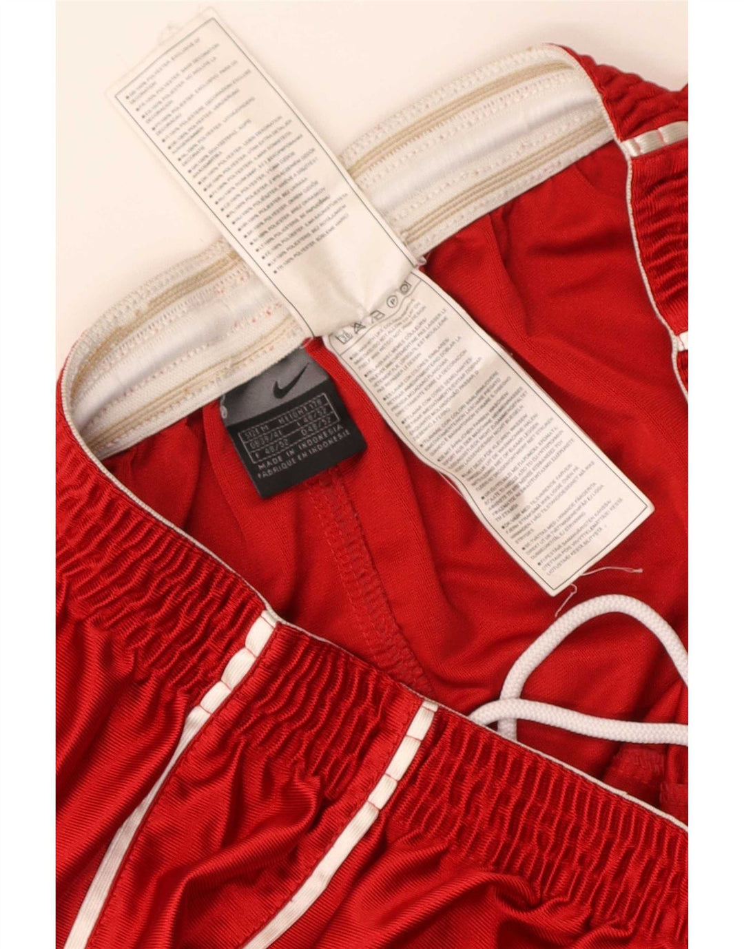 Pantaloni scurți sport Nike pentru bărbați, poliester roșu mediu
