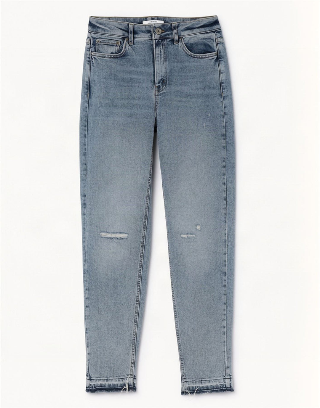 Blugi conici învechiți pentru femei Marks & Spencer UK 8 Small W27 L29 Blue