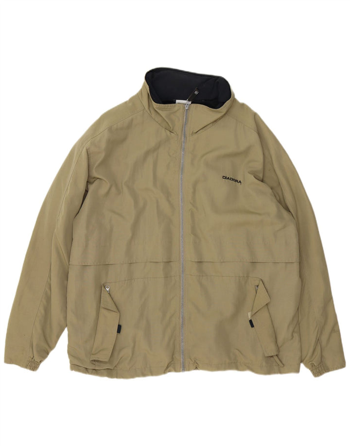Jachetă de ploaie DIADORA pentru bărbați, cu o formă lejeră, UK 38 Medium Kaki Poliamidă