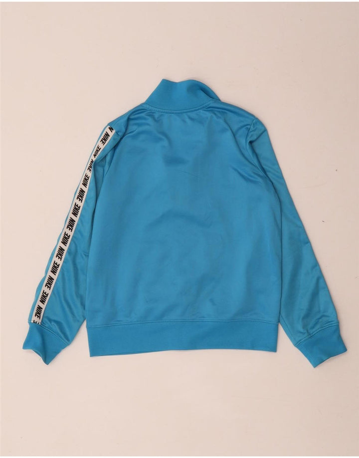 Jachetă de top pentru trening grafic Nike pentru băieți 6-7 ani, mare, albastru, color block