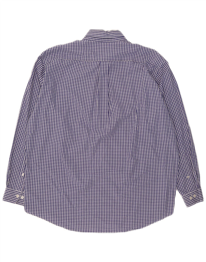 Cămașă pentru bărbați Brooks Brothers XL, albastru, bumbac vichy