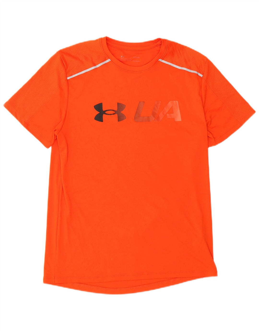 Tricou grafic Under Armour pentru bărbați Heat Gear Top Poliester portocaliu mediu