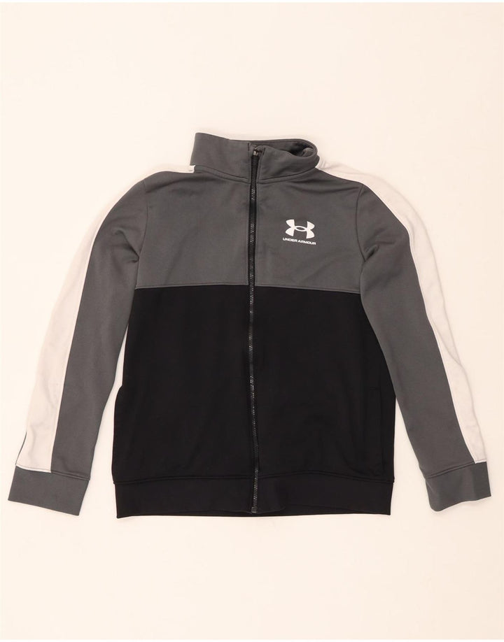 Jachetă de trening pentru băieți UNDER ARMOUR 9-10 ani, mediu negru, color block