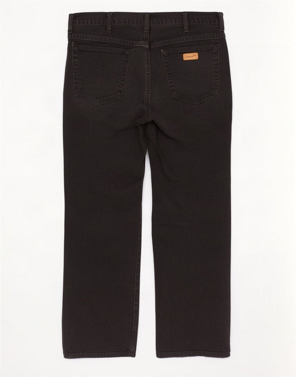 Blugi drepte pentru bărbați Wrangler Texas W35 L30 bumbac negru