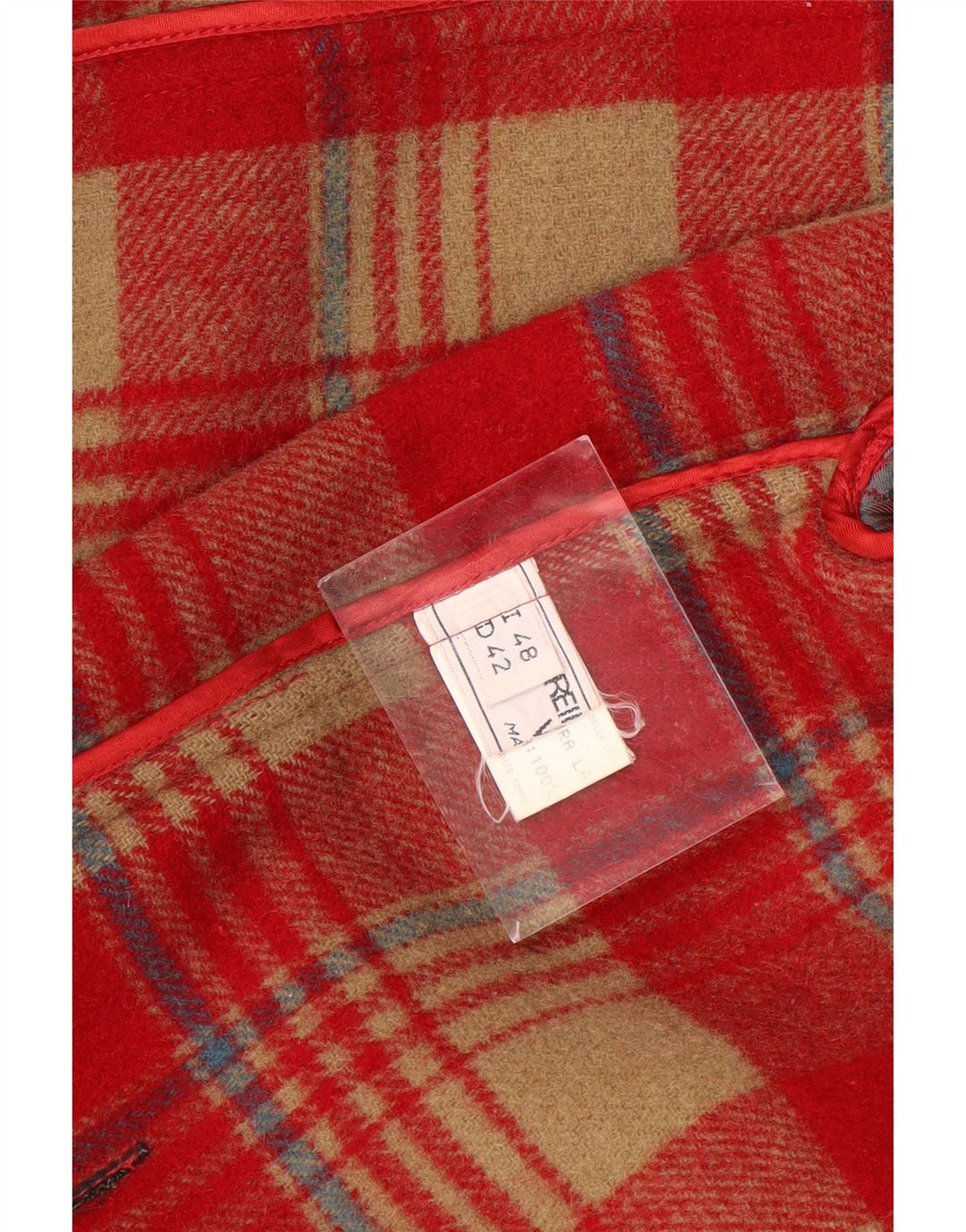 Manson VINTAGE pentru femei IT 48 XL Lână roșie