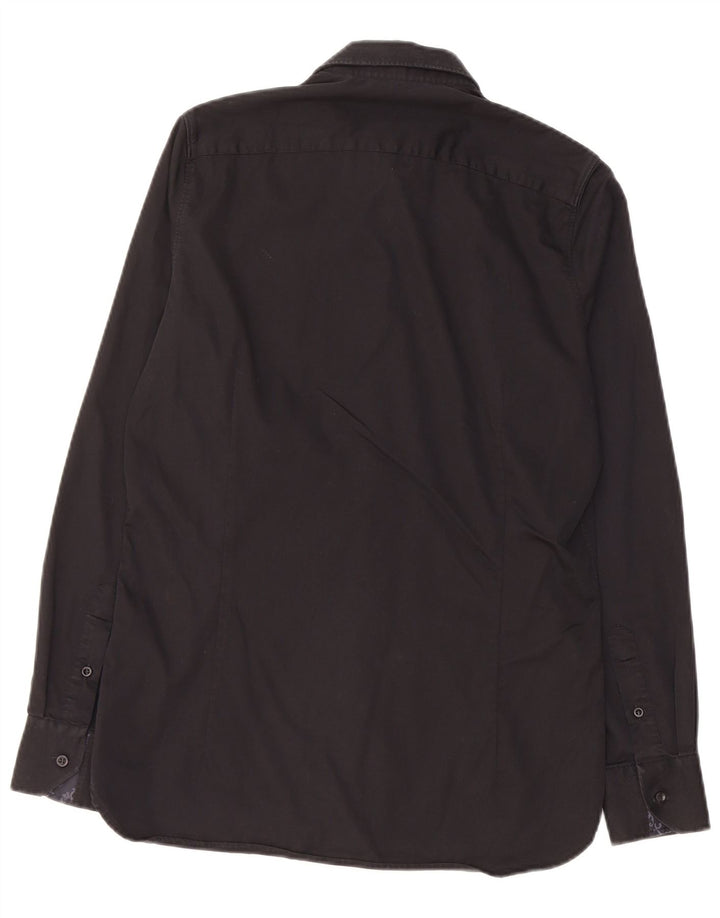 Cămașă pentru bărbați TED BAKER Mărimea 15, bumbac mediu negru