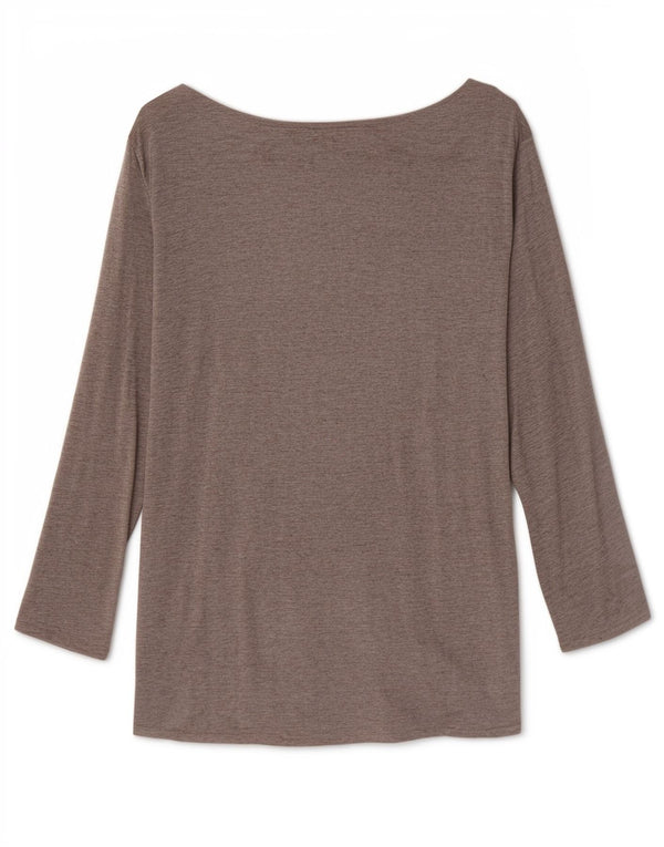 Massimo Dutti Femei Top 3/4 Maneca UK 12 Medium Gri Viscoza