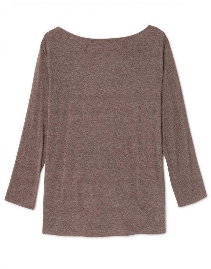 Massimo Dutti Femei Top 3/4 Maneca UK 12 Medium Gri Viscoza