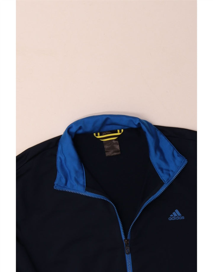 Jachetă de trening pentru bărbați ADIDAS UK 44/46 XL bleumarin poliester