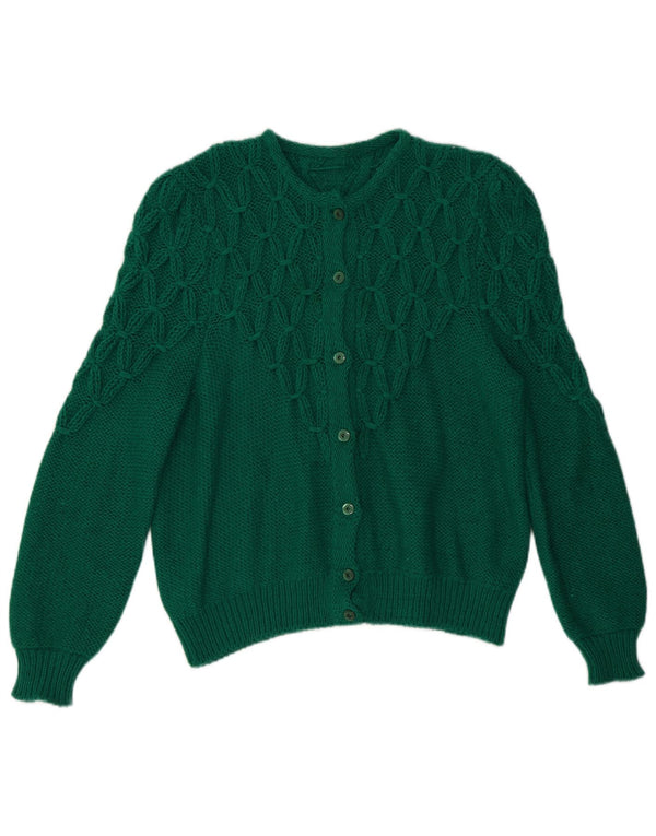 Pulover Cardigan Vintage pentru femei UK 16 Large Green