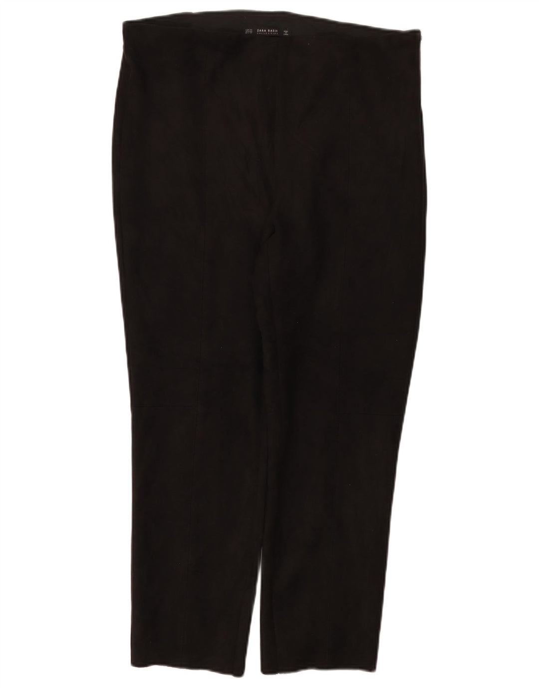 Pantaloni tăiați pentru femei Zara 2XL L34 L26 Poliester negru