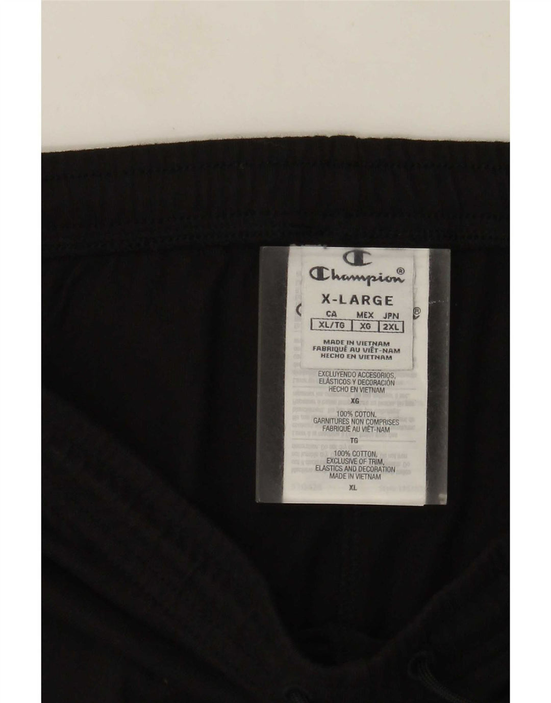 Pantaloni de trening pentru bărbați Champion XL, bumbac negru