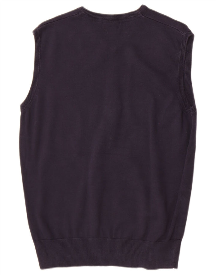 Marina Militare Vest pentru bărbați Tank Top Bumbac Mediu Bleumarin