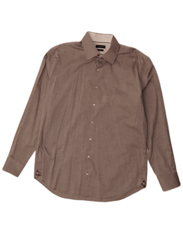 Cămașă pentru bărbați Tommy Hilfiger Tailored Fit Mărimea 44 17 1/2 XL Bumbac maro