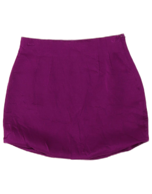 Fusta mini cu talie înaltă pentru femei Zara Mic W24 Mov