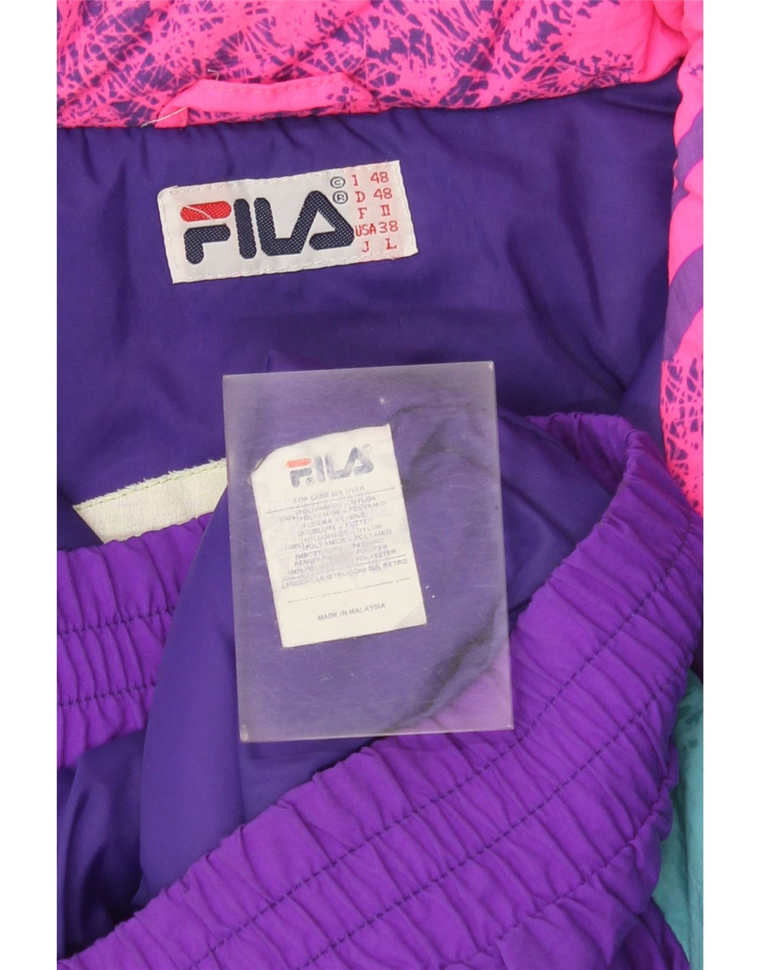 Jachetă de schi FILA pentru bărbați, IT 48 Medium, multicoloră