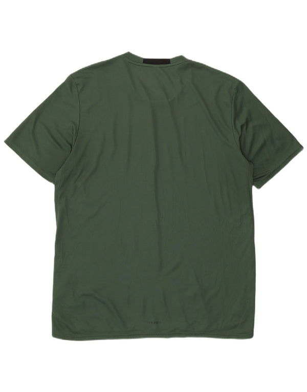 Tricou Adidas Aeroready pentru bărbați Top Medium Verde Poliester