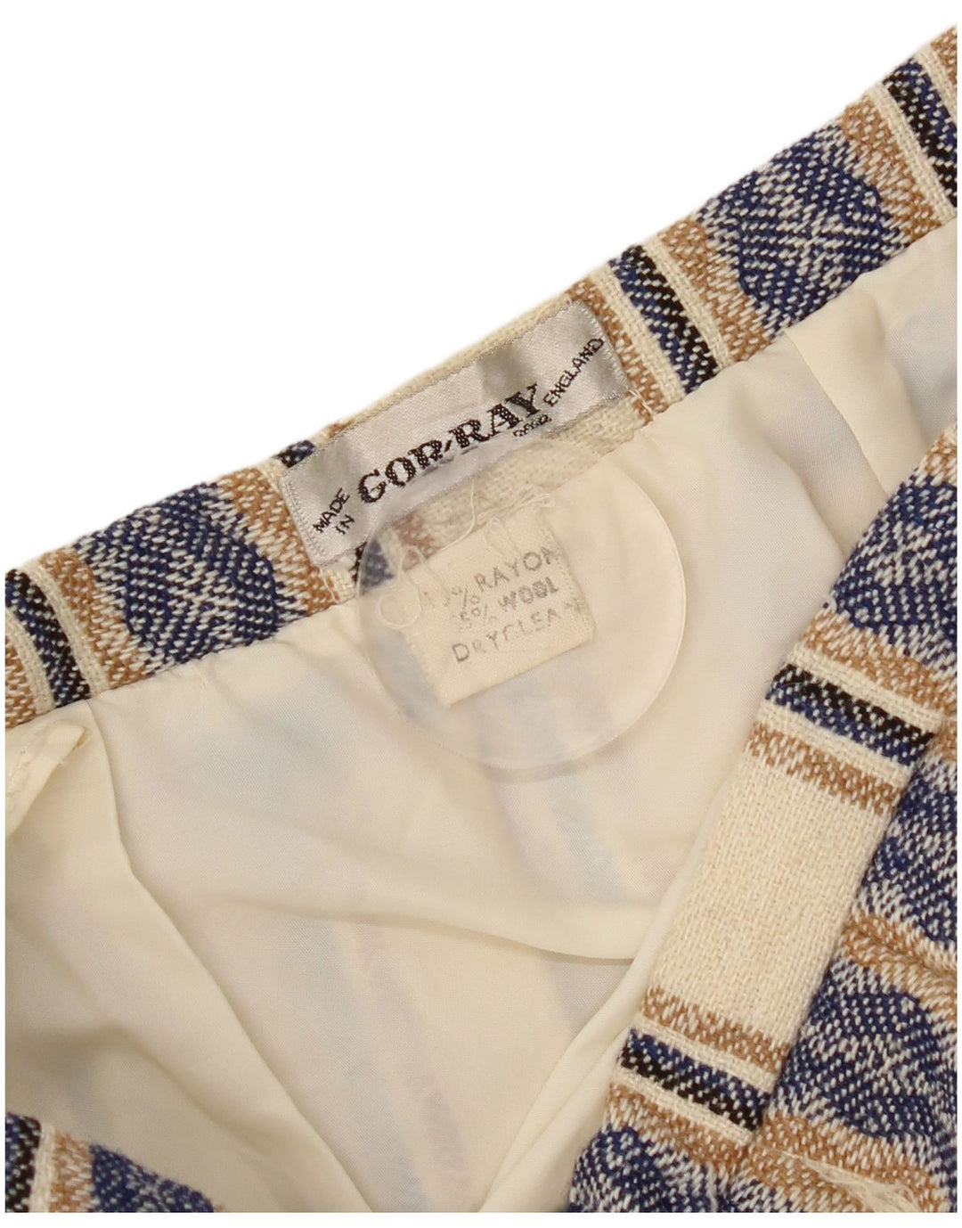 Fusta plisată cuțit pentru femei Gor-Ray W26 Rayon mic cu dungi albastre