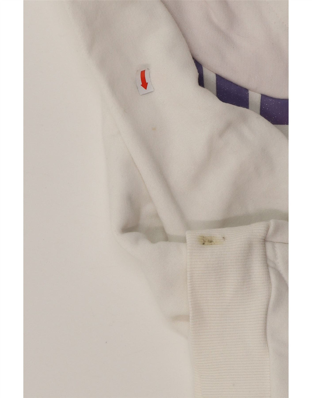 Pulover cu glugă cu grafic PUMA pentru femei UK 8 mic, alb, bumbac