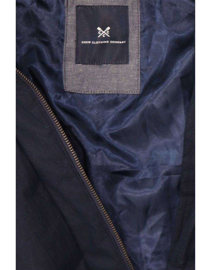Crew Clothing Jachetă căptușită cu glugă pentru femei Marea Britanie 16 Poliester bleumarin mare