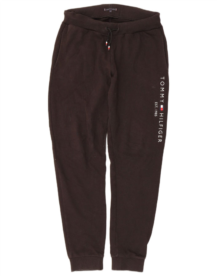 TOMMY HILFIGER Pantaloni de trening grafic pentru baieti Joggeri 15-16 ani negru