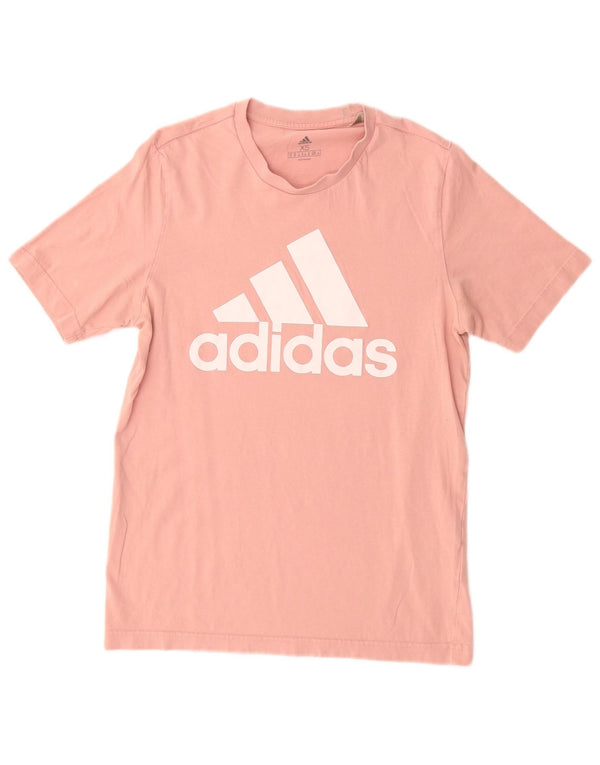 Tricou grafic ADIDAS pentru femei Top UK 6 XS bumbac roz