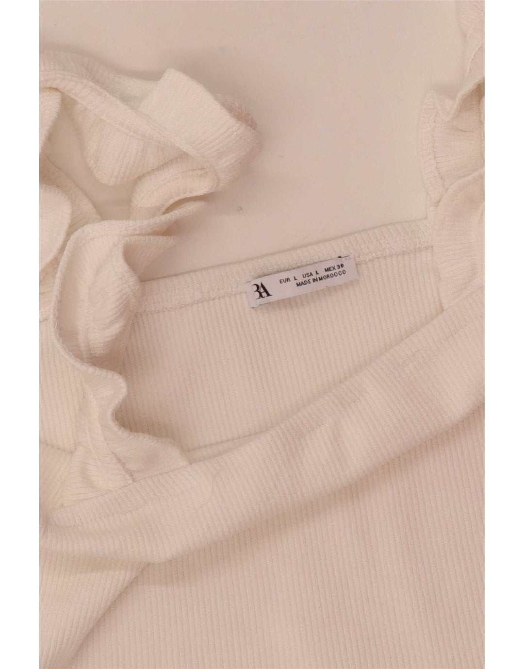 Crop Top pentru femei Zara UK 14 Large White