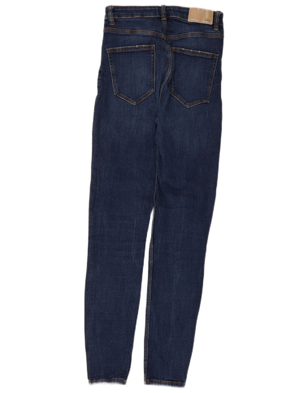 Blugi skinny pentru femei Zara EU 36 XS W26 L27 Bleumarin