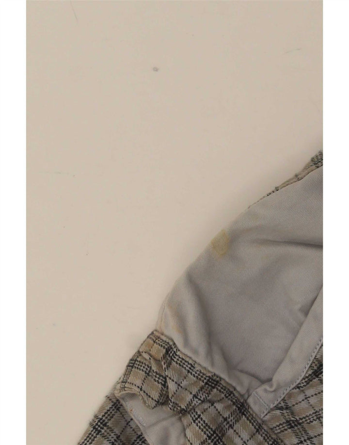 Pantaloni chino drepți pentru bărbați Think Pink L36 L32 Gri Check