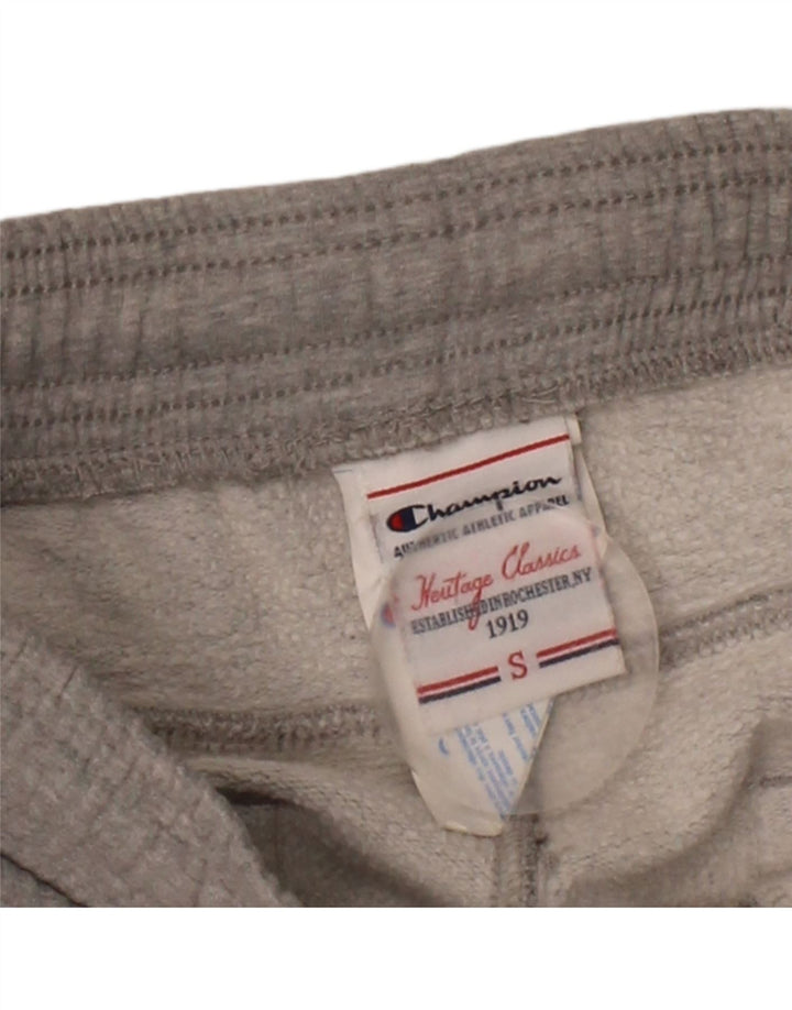 CHAMPION Mens Heritage Classics Tracksuit Trousers Joggers Small  Grey